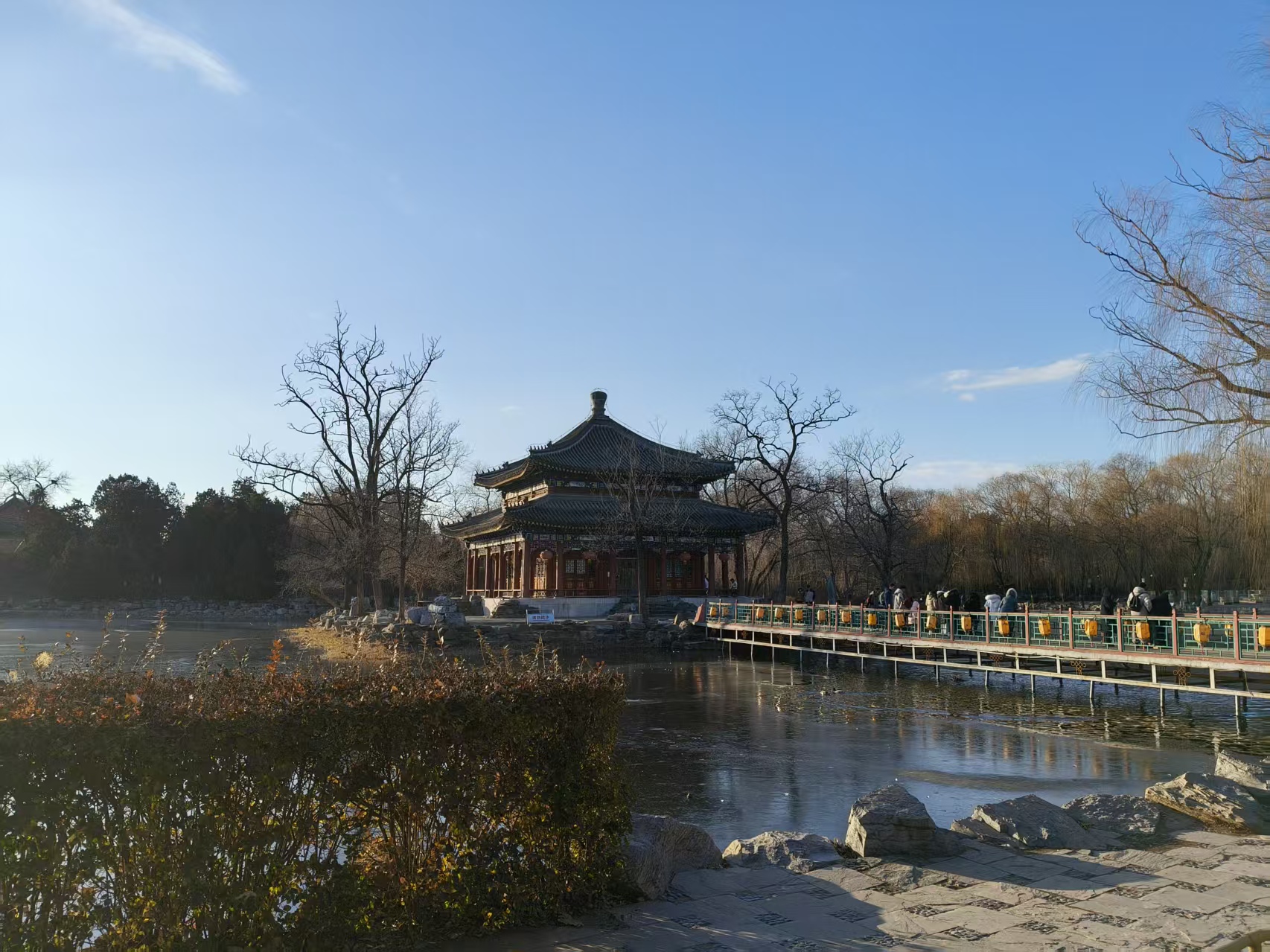 圆明园冬景
